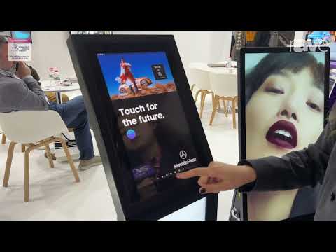 ISE 2024: Refee Advertising Display Solution Demos Self Service Touch Kiosk