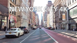 Lower Manhattan Drive - Driving Downtown - New York City 4K