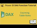 Power BI - How to count table rows | Row Count Function