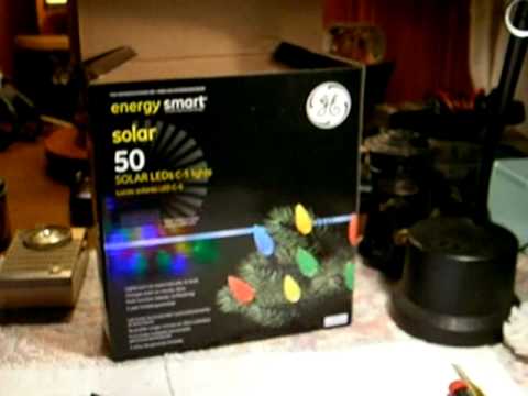 ge led solar christmas lights cone style youtube ge led solar christmas lights cone style youtube