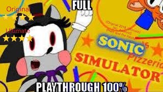([Fnaf] Sonic's Pizzeria Simulator [Original,Ultimate {Pc,Android}])(Full Playthrough 100%)
