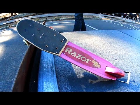 SUPER WEIRD SCOOTER BOARD | YOU MAKE IT WE SKATE IT EP 45