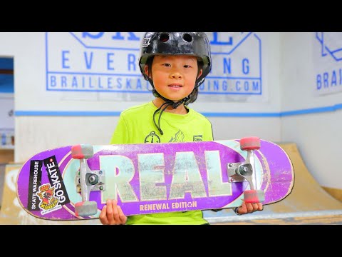 6 YEAR OLD VS 40 YEAR OLD MINI RAMP BATTLE!