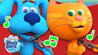 Blue Plays Hey Diddle Diddle W Orange Kitten Nursery Rhymes & Kids Songs Blues Clues & You