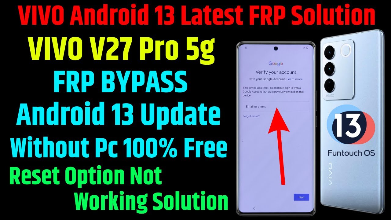 Vivo V27 Pro Frp Bypass A to Z All Vivo Frp Android 13 Vivo V27 Pro Frp Bypass A to Z All Vivo Frp Android 13