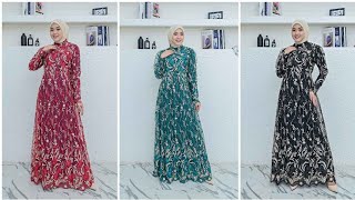 Model Gamis Kebaya Brokat Premium Bordir Elegan Tampil Mewah Di Setiap Momen Terbaru 2025