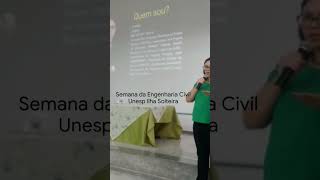 Estive hoje na semana da Engenharia em Ilha Solteira.