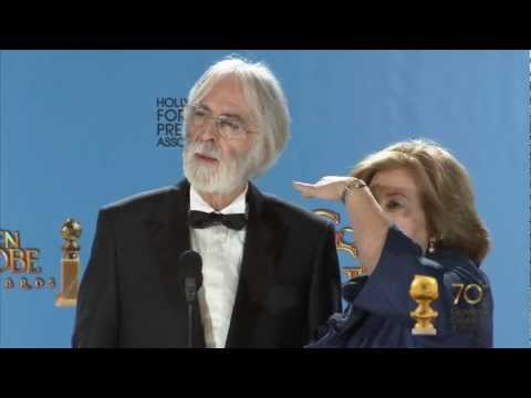 Backstage with Michael Haneke, director of Amour, best foreign language film