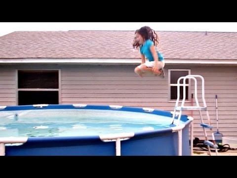 JUMPING IN THE POOL