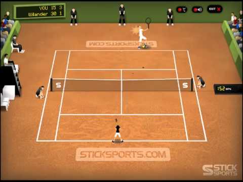 Dazzar vs Mats ビランデル Stickテニス 1st Set