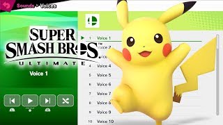 Pikachu Voices - Super Smash Bros Ultimate