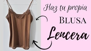 DIY- como hacer una blusa Lencera Super Facil y Rapido.