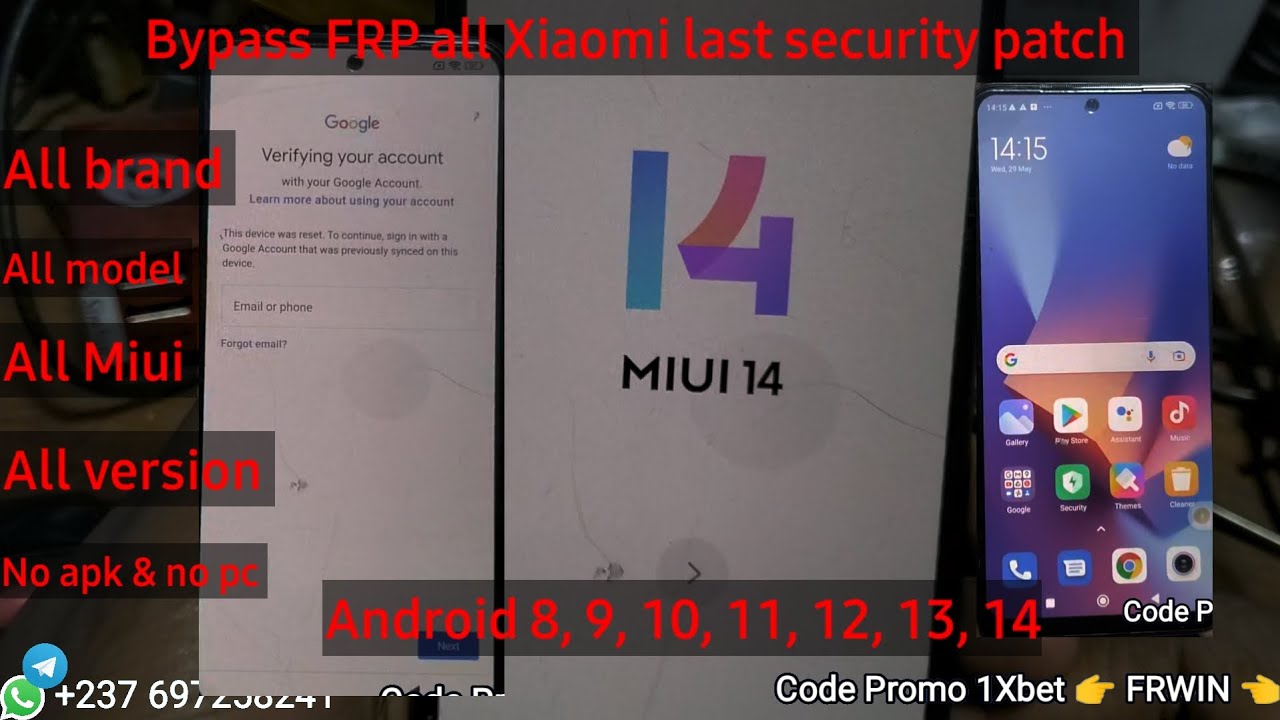 All Xiaomi. Bypass FRP No apk & No PC. Last security May All Xiaomi. Bypass FRP No apk & No PC. Last security May