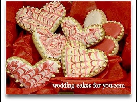  cookies for Valentine's Day cookies or homemade wedding favor ideas