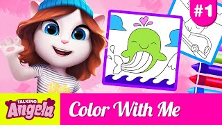 💖 Talking Angela’s Valentine’s Surprise - Fun With Coloring (Color With Me #1) 💖