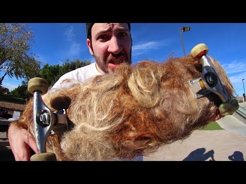 THE DISGUSTING REAL HAIR SKATEBOARD! | YOU MAKE IT WE SKATE IT EP 160