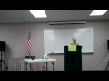 Toastmasters Evaluation Ann Starrette evaluates Matthew James