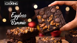Eggless Brownie Recipe | Chocolate Brownie Recipe | Fudgy Brownies | Dessert Rec