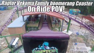 Raptor Vekoma Family Boomerang Coaster On Ride Pov At Paultons Park 2015