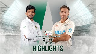 Bangladesh vs New Zealand Highlights | 1st Test | Day 5 | 2023
