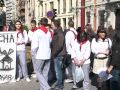 Manifestación de los estudiantes de secundaria