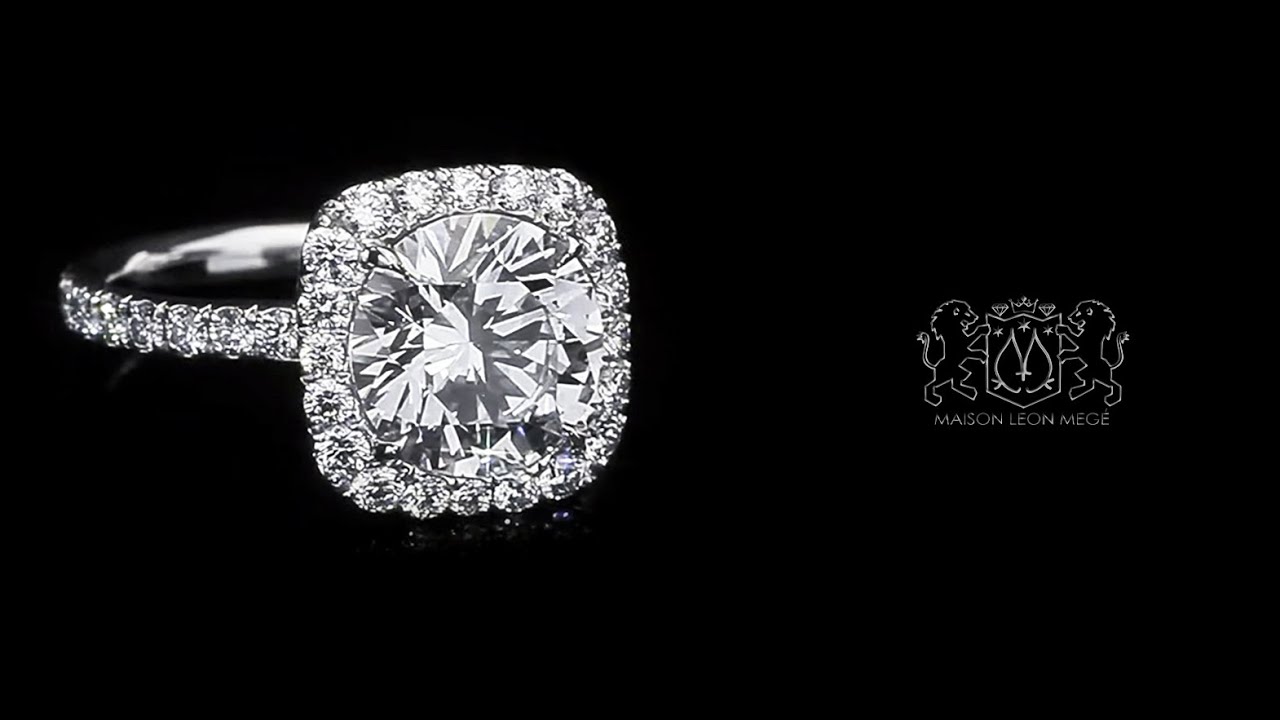 Engagement Ring Round Diamond Cushion Halo Engagement Ring Round Diamond Cushion Halo