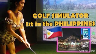 Golf Simulator First in the PHILIPPINES 🇵🇭 @Bamboo Bob’s| MORENA KAYE