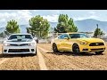 2015 ford mustang gt vs 2015 chevrolet camaro ss head 2 head ep 58