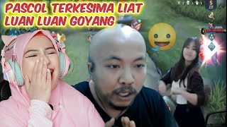 Reaction Pascol Gagal Fokus Karena Lihat Luan Luan Joged Lihatnya Aja Ngakak Wee ....