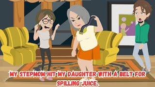 My Stepmom Hit My Daughter With A Belt For Spilling Juice.