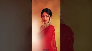 Anu Emmanuel Hot Red Saree Photoshoot Bts