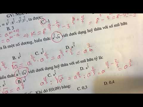 Phương trình mũ lôgarit