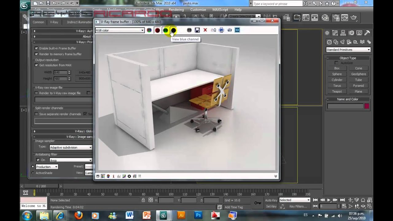 1.2 Vray frame buffer YouTube