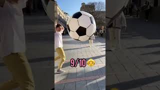 Rating Strangers With A Xxl Ball ⚽️ (Did She Made The Greatest Shot ?)