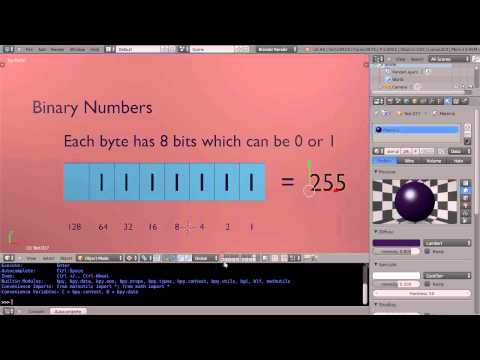 Blender Tutorial - Computer Fundamentals - Binary Numbers