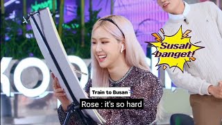 [ENG. ]Blackpink guess the drawing by Rosie (They won't stop play/guess  it)