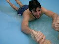 Fede e Togna sugli scivoli del California Acquapark di Chiasso