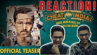 CHEAT INDIA Teaser REACTION | Emraan Hashmi, Vidya Balan - Review