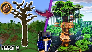 Dev Ağaç Ev Nasıl Yapılır Part 2 Minecraft Survival 1.20.1 Bölüm 8