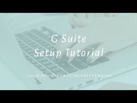 VIDEO : tutorial: how to set up a g suite business email (formerly google apps for work) - in this video, we'll cover how to set up a brand new g suite account for your domain-basedin this video, we'll cover how to set up a brand new g su ...