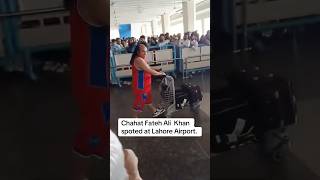 Chahat Fateh Ali Khan Spotted At Lahore International Airport.
