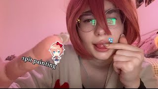 Sayori Spit Paints On You Lots Of Mouth Sounds Doki Doki Literature Club Cosplay Asmr