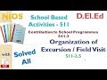 511-3-5- Organisation of Excursion / field Visit SBA
