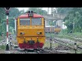 Thai Railway - 4 x Alsthom Locomotives within 7 min @ Bangsue Junction (May 8, 2011)