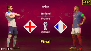FIFA 23 | ENGLAND vs. FRANCE | KANE vs. MBAPPE | FIFA WORLD CUP FINAL | [4K]