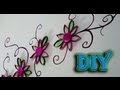 DIY ✄DECORA TU PARED CON FLORES ◘(RECICLANDO CARTONES DEL ROLLO DE PAPEL)◘