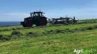 在Ballymacoda附近的Co.Cork海岸边耙草