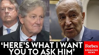 John Kennedy Tells Reporters: This Is What You Must Ask Chuck Schumer About Mayo