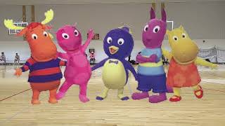 The Backyardigans Performing During A Basketball Game