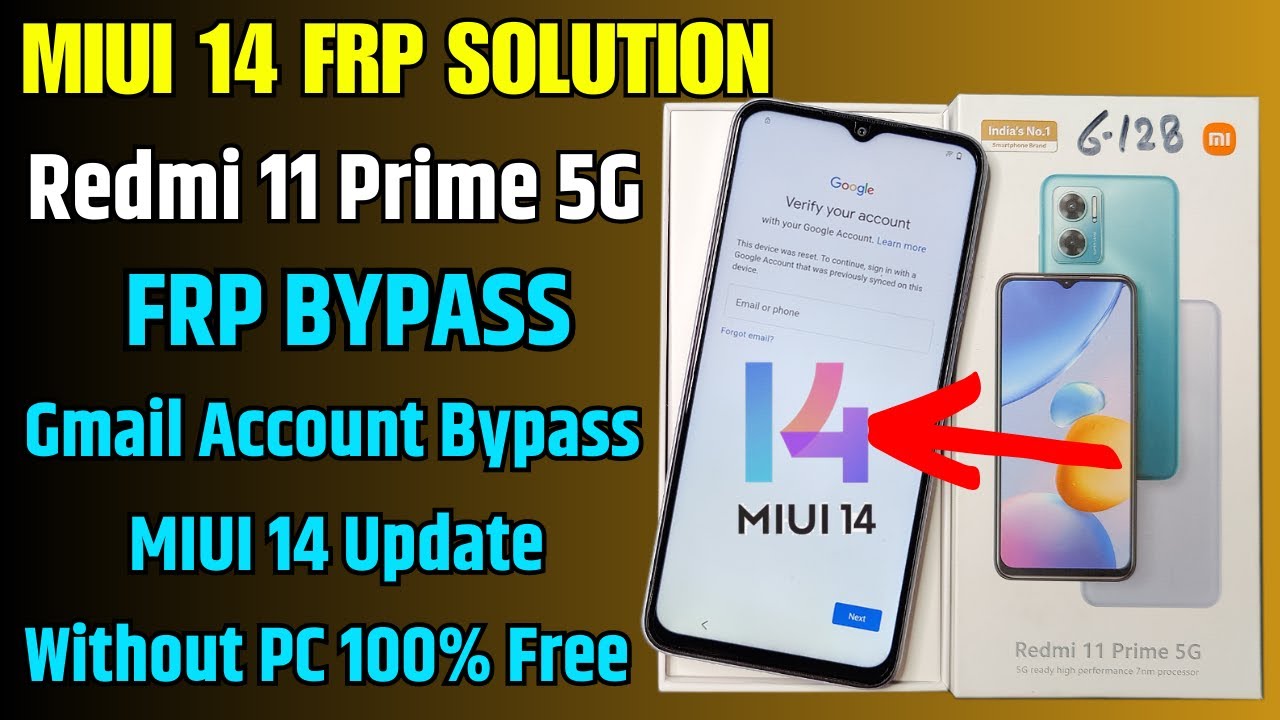 Redmi 11 Prime Frp Bypass | Gmail Id Lock Remove | Redmi 11 Prime Frp Bypass | Gmail Id Lock Remove |